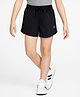 Pine Active Ultra Light Woven Above Knee Length Solid Color Performance Shorts - Black