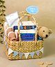 Little Hip Boutique Bailey's Bear Necessities Hamper- Blue