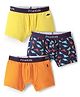 Pine Kids Cotton Elastane Knit Trunk With Dino Print Pack Of 3 (Colour May Vary)