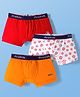 Pine Kids Cotton Elastane Trunks with Football Print Pack of 3 (Color May Vary)