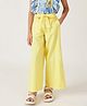 One Friday Viscose Solid Culottes - Yellow