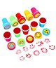 Bunie DIY Art & Craft Emoji Stamps for Kids Pack of 10 - Multicolor
