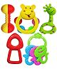Bunie Colourful Attractive Sound Rattles for Babies  5 Pcs Assorted Design