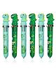 Bunie Dinosaur Theme 10 Colors Ball Pen Set  6 Pens Multicolor