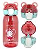 Bunie Stylish Water Bottle with Sipper for Kids 400 ml  Pink