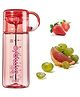 Bunie Fruit Infuser Detox BPA-Free Stylish Water Bottle 620 ml  Pink