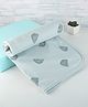 Zero Unisex Interlock Knit Towel & Wrappers Rainbow Print L 84 x B 82 cm - Grey