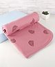Zero Unisex Interlock Knit Towel & Wrappers Rainbow Print L 84 x B 82 cm - Rose Gold