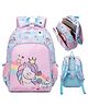 FLAZE School Bags Cute Unicorn Backpack For Kids With Adjustable Straps Premium Design Bag For Kids Best For School Picnic Holidays - (Height 14 Inch - Multicolor)(color n design may vary)