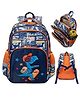 FLAZE School Bags Dinosaur Backpack For Kids With Adjustable Straps Premium Design Bag For Kids Best For School Picnic Holidays Kids Bag - (Height 14 Inch - Multicolor)