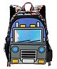 FLAZE 3d Car Theme School Bag Multicolor - Height 14 Inch
