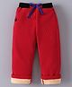 Mark & Mia Full Length Solid Lounge Pant - Red