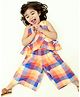 Tiber Taber 100% Cotton Sleeveless Checked Coordinating Top & Culottes Set - Multi Colour