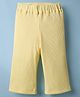 Little Kangaroos Cotton Knit Full Length Solid Color Leggings - Yellow