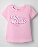 Kookie Kids Single Jersey Knit Half Sleeves T-Shirt With You Glow Girl Print - Light Pink