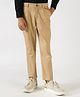 One Friday Cotton Solid Trousers - Bronze