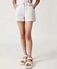 One Friday 100% Cotton Solid Shorts - Off White