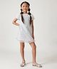 One Friday Half Sleeves Sequin Embellished Dress - Off White