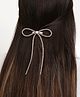 Arendelle Bow Applique Detailed Stones Embellished Hair Clip - Pink