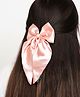 Arendelle Bow Applique Detailed Hair Clip - Rose Pink