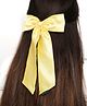 Arendelle Bow Applique Detailed Alligator Hair Clip - Yellow