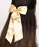 Arendelle Bow Applique Detailed Alligator Hair Clip - Gold