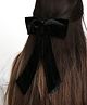 Arendelle Velvet Solid Hair Bow - Black