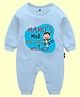 The Peppy Tend 100% Cotton Family Theme Full Sleeves Mamus Little Partner In Mischeif Printed Romper - Blue