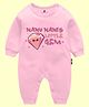 The Peppy Tend 100% Cotton Family Theme Full Sleeves Nanu Nanis Little Gem Text Printed Romper - Pink