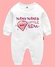 The Peppy Tend 100% Cotton Family Theme Full Sleeves Nanu Nanis Little Gem Text Printed Romper - White