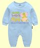 The Peppy Tend 100% Cotton Family Theme Full Sleeves Mom Dads Mini Masterpiece Printed Romper - Blue