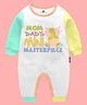 The Peppy Tend 100% Cotton Family Theme Full Sleeves Mom Dads Mini Masterpiece Text Printed Romper - Multi Colour