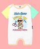 The Peppy Tend 100% Cotton Mundan Theme Half Sleeves Hair Gone Swag On Text Printed Romper - Multi Colour
