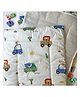 Oranges and Lemons Reusable Diaper changing mats- Set of 3 - Off white - Cars