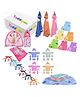 Toddylon 52 in 1 New Born Baby Complete Daily Essentials Items Combo   Pink