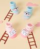 Kicks & Crawl Pack Of 2 Baby Cat & Koala Applique Detailed 3D Socks - Blue & Pink