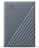 Western Digital My Passport 4TB Grey- Portable Hard Drive, Works with USB-C