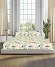 Sleepsia Premium 100% cotton double bedsheet with a 180 Thread Count for softness & breathability. Features a charming 