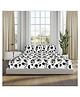 Sleepsia Lounge Midnight Blooms, 100% Cotton Double Bedsheet, 180 TC