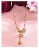 VALLEY OF JEWELLERY - Gold Plated Stainless Steel Multi Color Stone Studded Chain For Women -  Gold