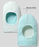 Ben Benny Interlock Knit Reversible Monkey Cap with Rainbow Print Aqua Blue - Diameter 13 cm