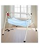 TinyTyke- Automatic Baby Cradle Round Pipe- Fully Foldable | With Warranty | Simple Hammock | Blue