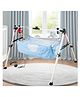 TinyTyke- Automatic Baby Cradle Square Pipe- Fully Foldable | With Warranty | Square Hammock with Mattress | Blue