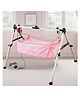 TinyTyke- Automatic Baby Cradle Square Pipe- Fully Foldable | With Warranty | Square Hammock with Mattress | Pink