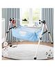 TinyTyke- Automatic Baby Cradle Square Pipe- Fully Foldable | With Warranty | With Mobile App | Square Hammock with Mattress | Blue