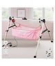 TinyTyke- Automatic Baby Cradle Square Pipe- Fully Foldable | With Warranty | With Mobile App | Square Hammock with Mattress | Pink