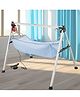 TinyTyke- Automatic Baby Cradle Square Pipe- Semi Foldable | With Warranty | Simple Hammock | Blue