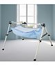 TinyTyke-Manual Baby Cradle Square Pipe - Fully Foldable | Simple Hammock | Blue