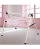 TinyTyke-Manual Baby Cradle Square Pipe - Semi Foldable | Square Hammock with Mattress | Pink