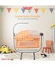TinyTyke Care Automatic Cradle | Modern Electric Swing | Baby Friendly Square Hammock | Mosquito Net | Mattress | With Warranty | Orange
